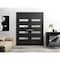 Sartodoors Solid French Double Doors 60 x 96in, Quadro 4113 Matte Black Frosted Glass QUADRO4113DD-BLK-6096 - alternate 9